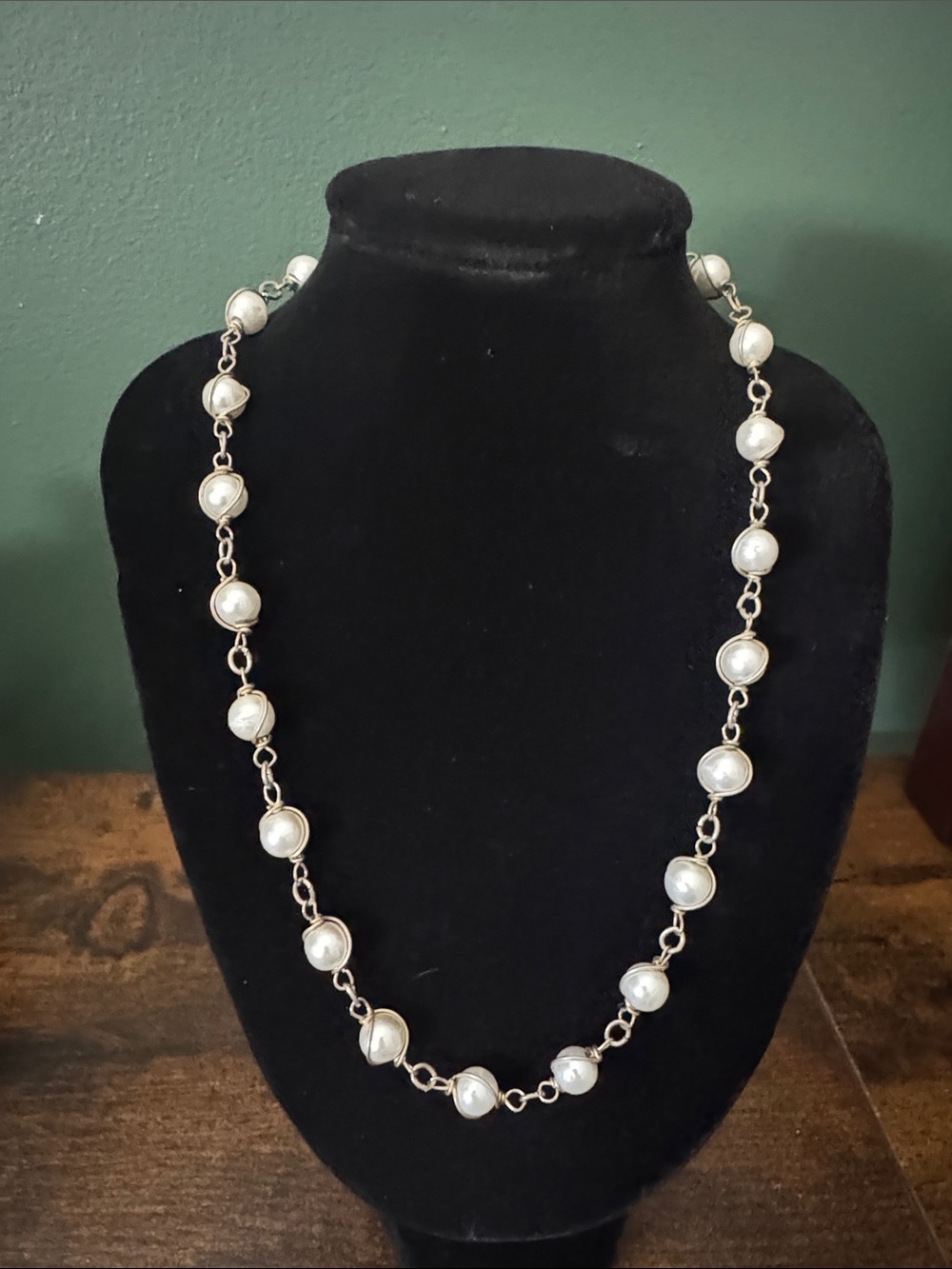 Vintage 1966 Sarah Coventry "Pearl Swirl" design. 8 inches